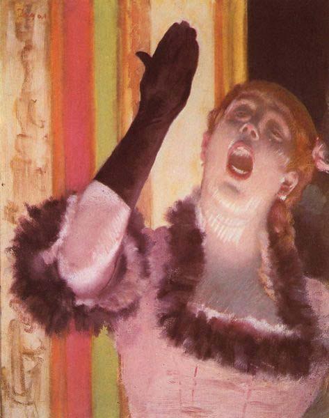 Edgar Degas The Singer with the Glove oil painting image